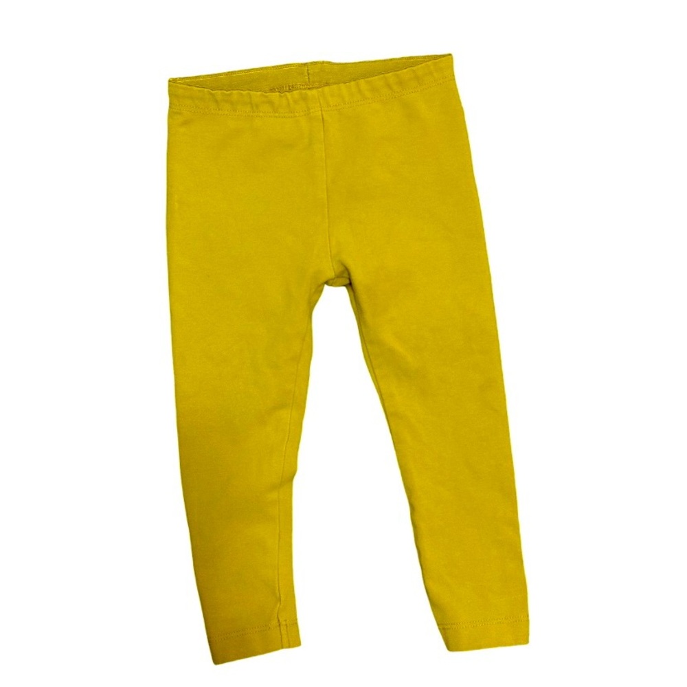 NWOT Tea Collection Chartreuse Leggings, Infant (Size 12M-18M)
